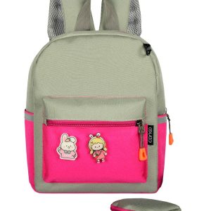 Рюкзак CANGO Can-006 серо-малиновый